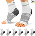 PAPLUS Ankle Brace Compression Socks (6 Pairs) for Men and Women. Plantar Fasciitis Socks with Foot Arch Support for Pain Relief