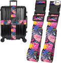 Universe Luggage Straps for Suitcases, Adjustable Luggage Travel Belt to Keep Luggage Security While Travel, Strong Polyester Fabric, Easy-to-Recognize Stylish Design Travel Accessories, 2 Pack