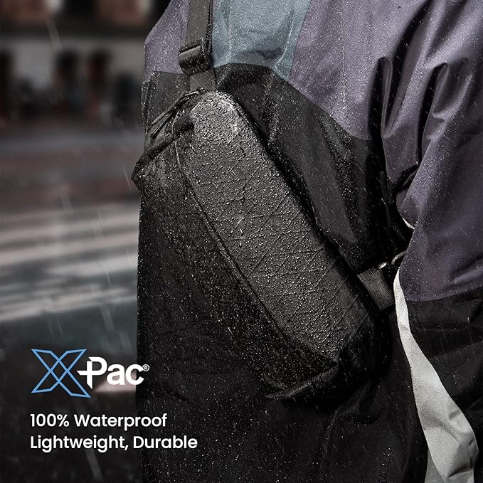 tomtoc Compact EDC Sling Bag, Minimalist Chest Shoulder Backpack Crossbody Bag for Men Women, Lightweight Carry Casual Bag