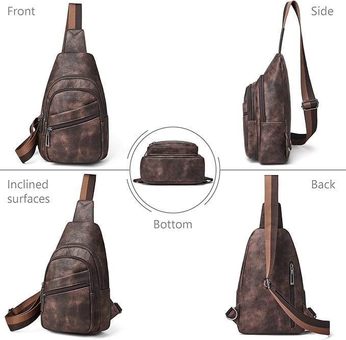 Sling Bag Crossbody Bags for Women Small Cross Body Bag Fanny Packs Chest Sling Purse for Daily Travel Leisure Sport