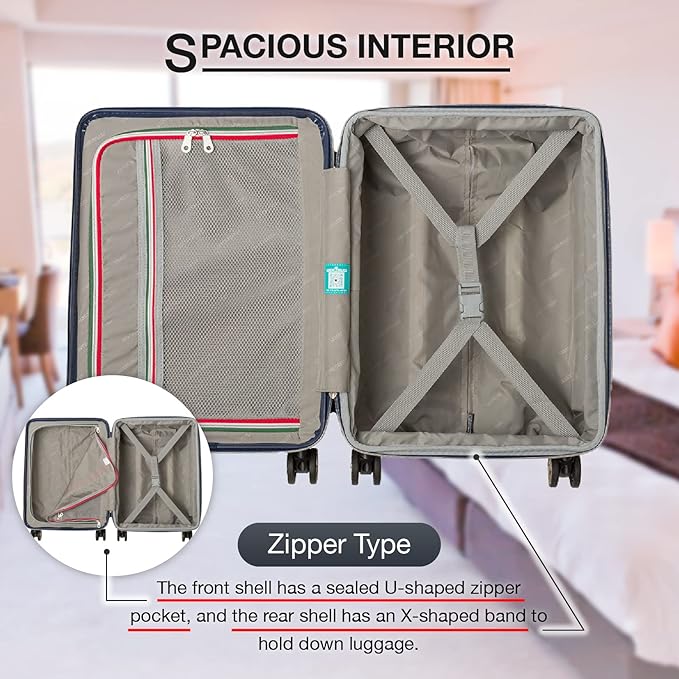 LEGEND WALKER SPATHA Hardside Expandable Luggage, 27-inch, Green, 5109-60-GR