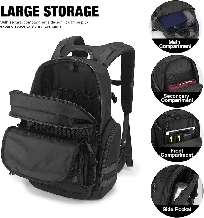 Mardingtop 40L Tactical Backpack for Men,Molle Military Backpack for Hiking,Travel,Camping, Hunting
