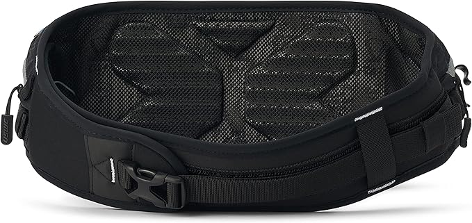 USWE Zulo Hydration Hip Pack - with Organizer and Side Pockets, Bounce Free Hip Belt (Carbon Black, 6L)
