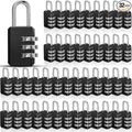 Chumia 32 Pack 3 Digit Combination Lock Small Combo Locks Waterproof Luggage Number Padlock for Backpack Suitcases Traveling Toolbox School Gym Employee Locker