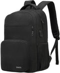 School Backpack for Teen Boys & College Students - 15.6 Inch Large Capacity Laptop Bookbag with Sturdy Water Resistant Anti-Theft | Multiple Compartments Backpack, Black