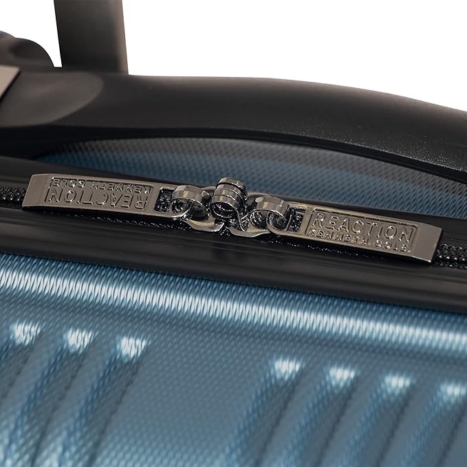 Kenneth Cole REACTION Out of Bounds Lightweight Hardshell 4-Wheel Spinner Luggage, Granite Blue, 20-Inch Carry On