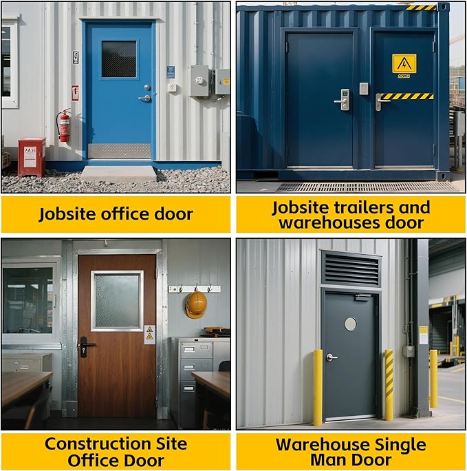 Door Security Bar-by NAKANEKO The Entire Width of Your Outward Opening Front Door-Safe Jobsite Office bar. 2500 pounds of Resistance Fits Doors 33"-40" Wide.(Keyed Differently)