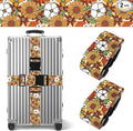 Yellow Daisy Luggage Straps for Suitcases TSA Approved, Luggage Identifiers for Suitcase, Adjustable Suitcase Strap for Baggage Security with Cute Patten, Travel Necessary Accessories (2Pack)