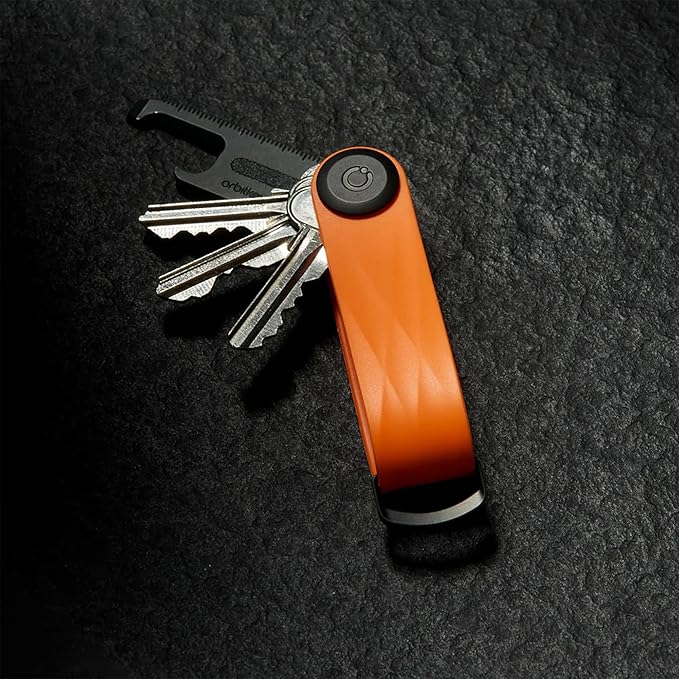 Orbitkey New Active Key Organizer Lite w/updated D-Ring | Weather Resistant, Stainless Steel Locking Mechanism