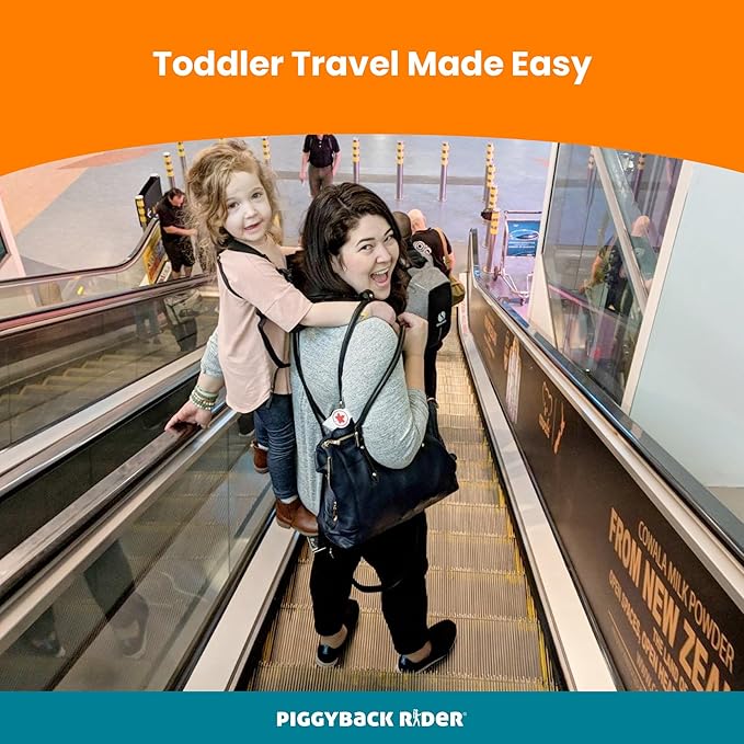 Piggyback SCOUT Toddler Carrier Backpack Deluxe with 6-Piece Accessory Set: Hip Belt, Carry Bag, Side Pocket, Mud Flap, Water Bottle & More - For Ages 2-4 (Under 50 lbs) - Hiking & Travel