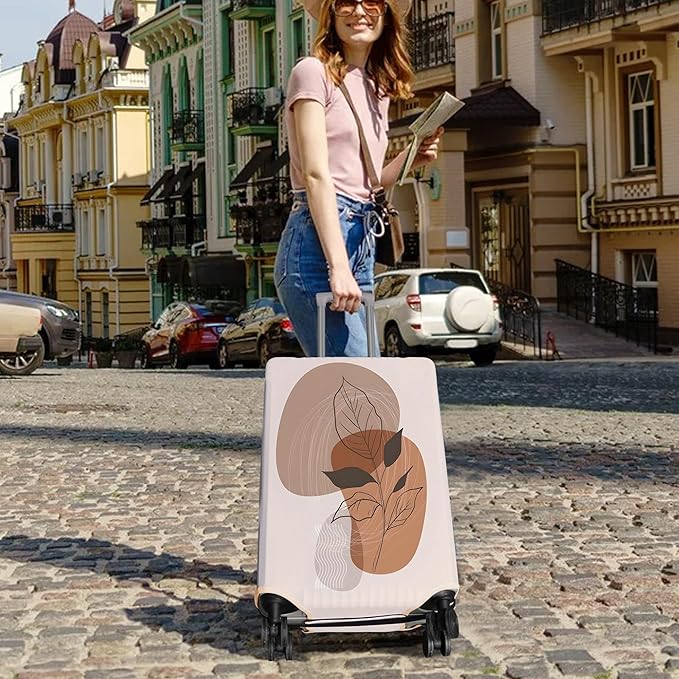 Travel Luggage Cover Suitcase Protector Fits 18-32 Inch Wheel Covers PatternedTravel Related Items Flower Luggage Protector Elastic XL