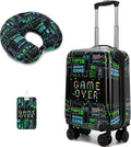 Suitcase for Kids 16inch Car Luggage Set for Boys Travel Suitcase Hard Shell Luggage Sets with Spinner Wheels Carry on Luggage Airline Approved