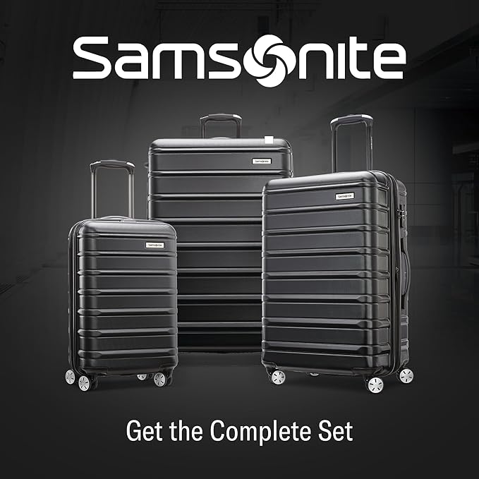 Samsonite Omni 2 Carry-On Hardside Luggage with 360° Spinner Wheels - Scratch Resistant Hardshell - TSA, Airline-Approved - Expandable Polycarbonate Shell for Lightweight Travel - Artic Silver