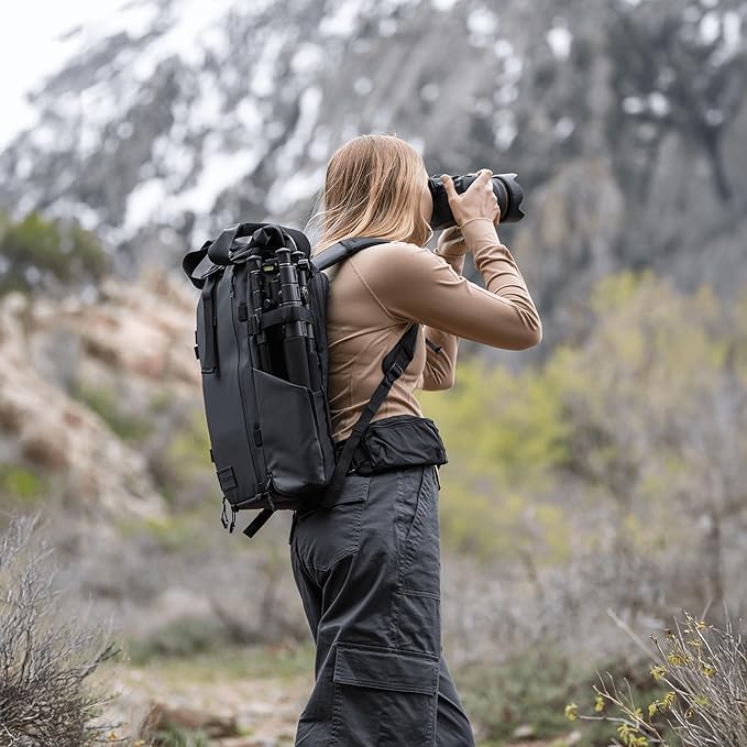 WANDRD All New PRVKE 31L V4: Weatherproof Travel and Camera Backpack, Everyday Carry Bag with Laptop Sleeve, Quick Side Access, Rolltop Expansion, Clamshell Opening – Versatile Photography Backpack