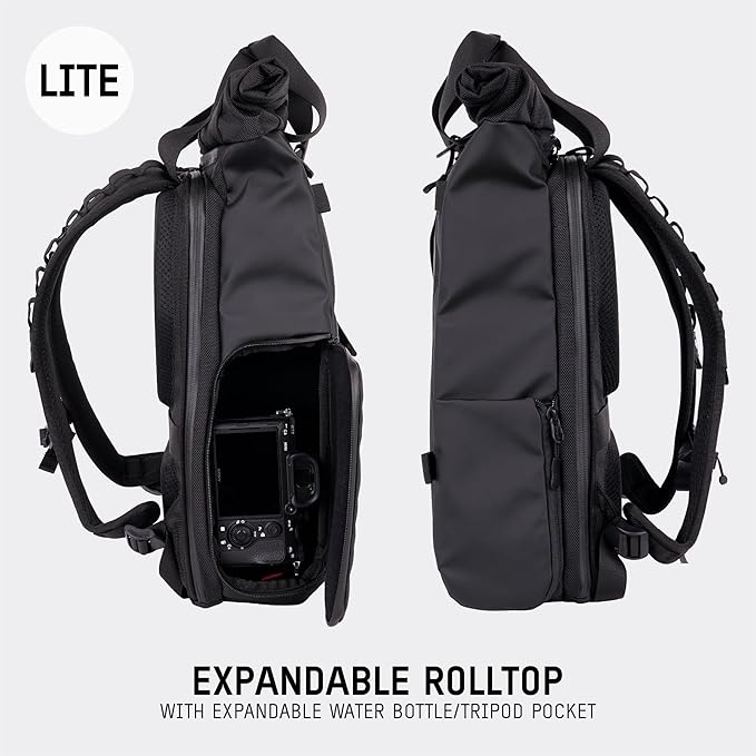 WANDRD PRVKE Lite: Weather-Resistant Travel & Camera Backpack with Laptop Sleeve, Quick Side Access, Clamshell Opening – Ideal Photography & Travel Bag