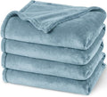 PHF Ultra Soft Fleece Blanket King Size, No Shed No Pilling Luxury Plush Cozy 300GSM Lightweight Blanket for Bed, Couch, Chair, Sofa Suitable for All Season, 108" x 90", Dusty Blue