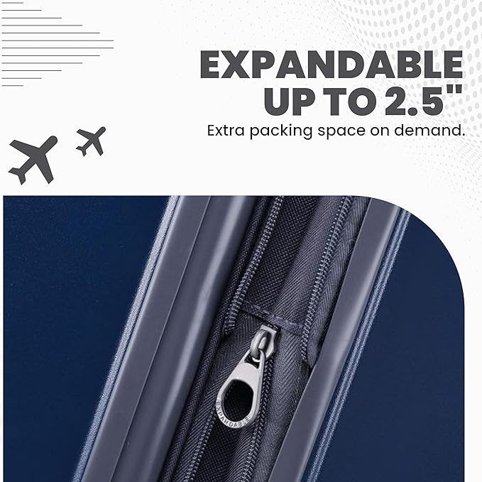 Spyder Carve 29 Inch Large Checked Luggage Expandable Hardside Upright Suitcase, Navy
