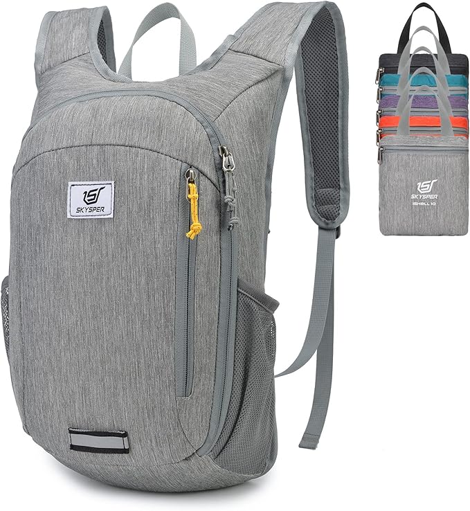 SKYSPER Small Daypack 10L Hiking Backpack Packable Lightweight Travel Day Pack for Women Men