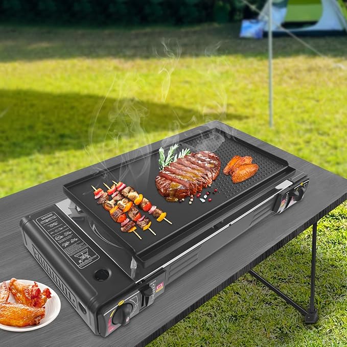 13.39 In Butane Camping Stove, Camping Stove With Portable Case, Portable Camping Stove, For Camping Trips, Gatherings, Or Other Outdoor Cooking