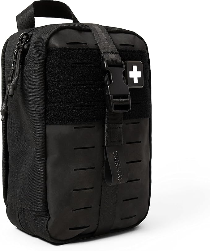 MY MEDIC MyFAK PRO Ifak First Aid Kit - 140 Life Saving Trauma and Medical Items - HSA FSA Survival Kit for Camping or Your Car - Black