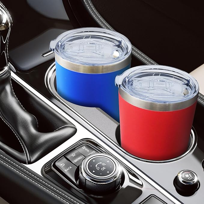 20oz Tumbler Bulk Stainless Steel Tumblers with Lid Vacuum Insulated Double Wall Travel Coffee Mug Powder Coated Tumbler Cup for Hot and Cold Drinks(Dark Blue, 1 pack)
