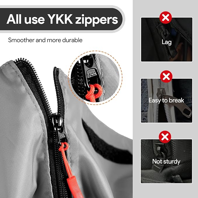 Garment Duffle Bags for Travel, HOMQUIET Convertible Garment Duffel Bag, All YKK Zippers Carry On Garment Bags, 2 in 1 Hanging Waterproof Suit Travel Bag with Shoe Compartment, for Men Women, Black