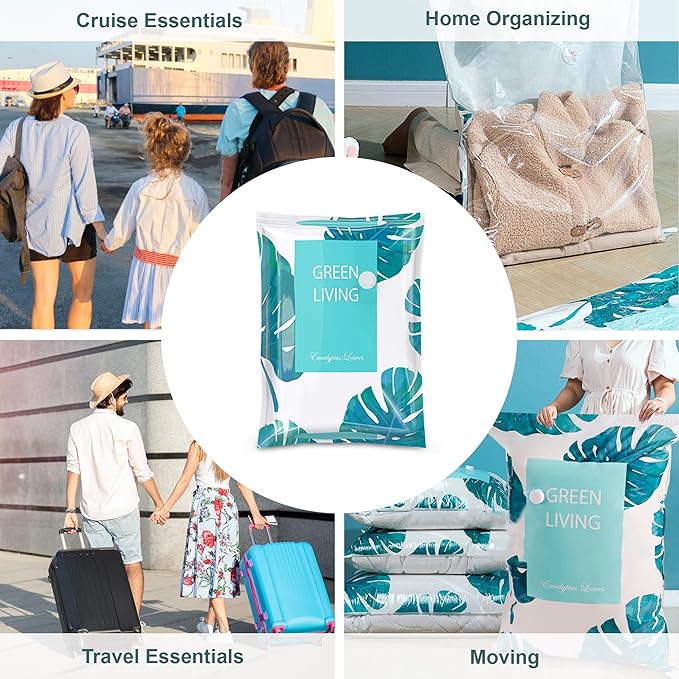 20 Pack Vacuum Storage Bags for Clothing Travel with Electric Pump, 4 Sizes Jumbo/Large/Medium/Small Space Saver Bags Vacuum Sealed for Luggage Blankets, Vacuum Seal Bags for Bedding Comforters