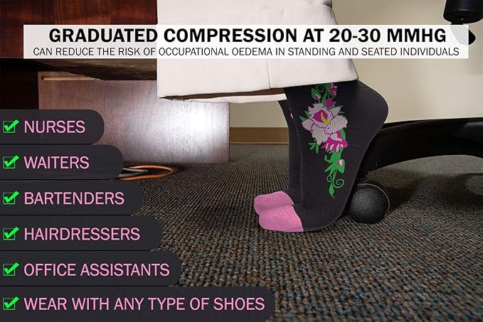 Physix Gear Compression Socks 20-30 mmHg - Men & Women - Running, Nurses, Shin Splints, Flight, Travel