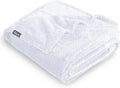 Bare Home Textured Fleece Blanket - Throw/Travel - Ultra-Soft Lightweight for Bed, Sofa, and Couch - Luxury Microplush - Cozy Warm Blanket (Throw/Travel, Chevron White)