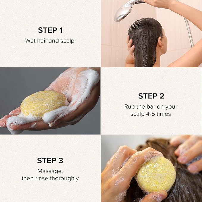 Maka Nature Low-Carbon Shampoo Bar | Korean K-Beauty Haircare with Natural Ingredients for Scalp & Hair Types | Vegan, Eco-Friendly, pH balanced, 3.35oz (Cooling)