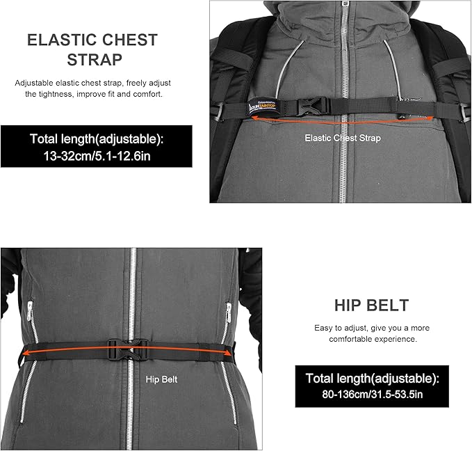 MOUNTAINTOP Hiking Backpack,30L Camping Backpack, Men Women Hiking Daypack Lightweight Travel Backpack for Camping Climbing Skiing Cycling
