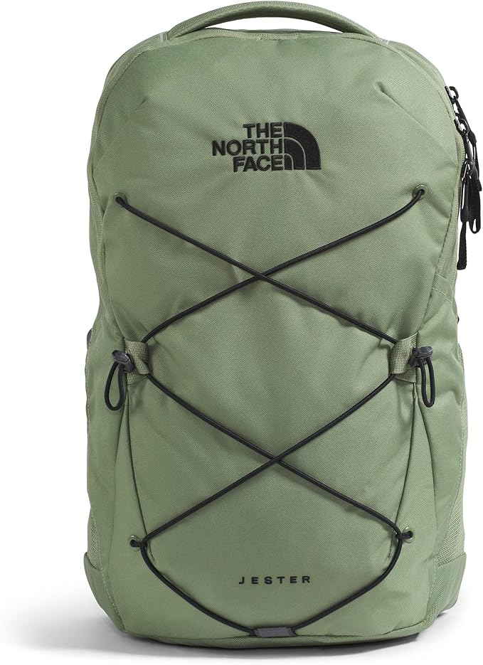 THE NORTH FACE Jester Everyday Laptop Backpack | Commuter Daypack with Water Repellent Finish, 16" Laptop Sleeve, Huge Main Compartment, Bark Mist/TNF Black, One Size