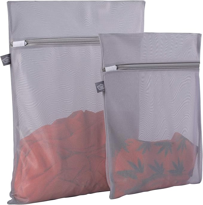 Kimmama Laundry Bag Mesh Wash Bags, Washing Machine Wash Bag, Net Washer Sack with Zipper, Dryer Pouch for Cleaning and Drying Cloths, Garment, Delicates, lingerie, Suit, Bra, Pant, Sock, Small Toys