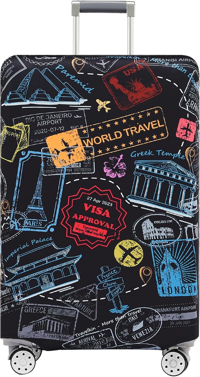 Travelkin Luggage Covers For Suitcase Tsa Approved,Suitcase Cover Protector Fit 18-32 Inch Luggage