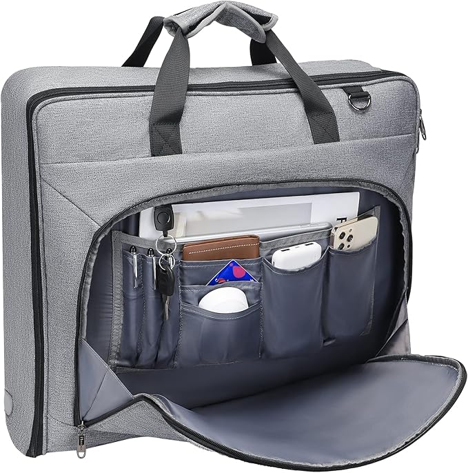 Modoker Suit Luggage Garment Bag with Shoulder Strap, Suit Carry on Bag Hanging Suitcase Garment Bags for Men Women Business Travel