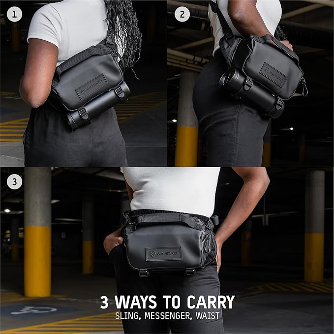 WANDRD ROGUE V1 3L Sling: Compact Camera Sling and Crossbody Bag with Fast Access, 3-Way Carry– Lightweight Everyday Bag Great for Travel, Photography, and Daily Use (Uyuni Purple)