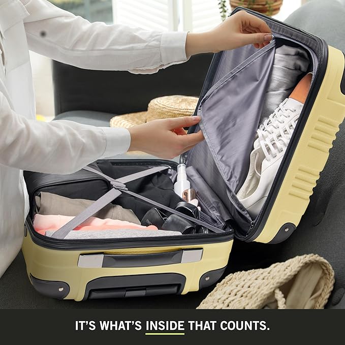 Kenneth Cole REACTION Out of Bounds, Pale Banana, 20-Inch Carry On
