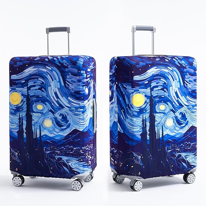 Travelkin Luggage Covers For Suitcase Tsa Approved,Suitcase Cover Protector Fit 18-32 Inch Luggage (Galaxy, S)