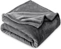 Bare Home Fleece Blanket - King Size - Ultra-Soft Lightweight for Bed, Sofa, and Couch - Luxury Microplush - Cozy Warm Blanket (King, Grey)
