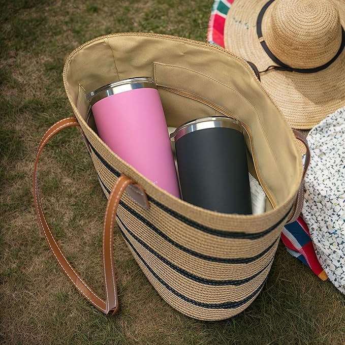20 oz Stainless Steel Vacuum Insulated Tumbler with Lid,Durable Travel Coffee Mugs Cups,Dishwasher Safe, Spill Proof,Grils Women men Friends Tumblers,Easy Cleaning (Soft Peony, 20 oz)