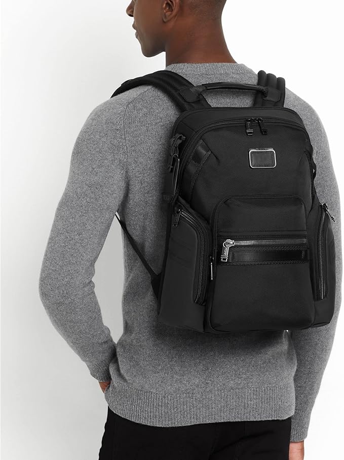 TUMI - Alpha Bravo Navigation Backpack - Everyday Travel Backpack - Fits Up to 15" Laptop - 16.0" X 14.0" X 7.3" - Black Onyx