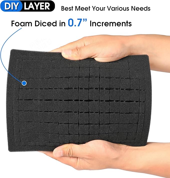 Case Organizer for GoPro Hero 13, Lockable TSA Dual Layer Waterproof Hard Carrying Case for GoPro Hero 12/11/10/9/8/Media Mod/Volta/Creator Edition/Action Camera and Other Accessories