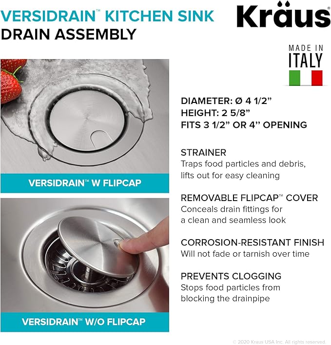 KRAUS Dex 32-inch Undermount 16 Gauge Stainless Steel Single Bowl Kitchen Sink, KA1US32B