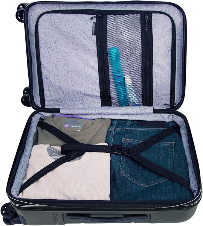 Eddie Bauer Glacier Checked 30" Luggage | Hardside | Spinner Wheels | Expandable | Lightweight | Travel Essentials - Sprig Green