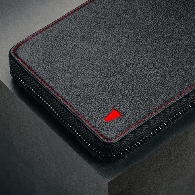 TORRO Travel Wallet – Genuine Leather Travel Organiser with Passport Holder and Detachable Cardholder