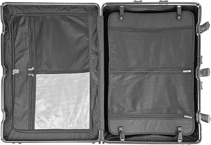 All Aluminum Luggage Suitcase 3 Sizes (20",26",29") TSA Lock Silver (26")