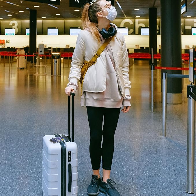 2 Pack Luggage Tags for Suitcase The Starry Night Leather Stainless Steel Loop Label Tags for Women Men Travel Bag Suitcase with Privacy Cover Name ID Card