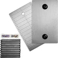 ColdTi - Titanium Bitcoin Seed Plates for Ultra-Secure Ethereum and Crypto Seed Phrase Storage (2 Plates, Numerical Punch Set & Seals) - Premium Seed Phrase Metal - Numerical Punch Set Included