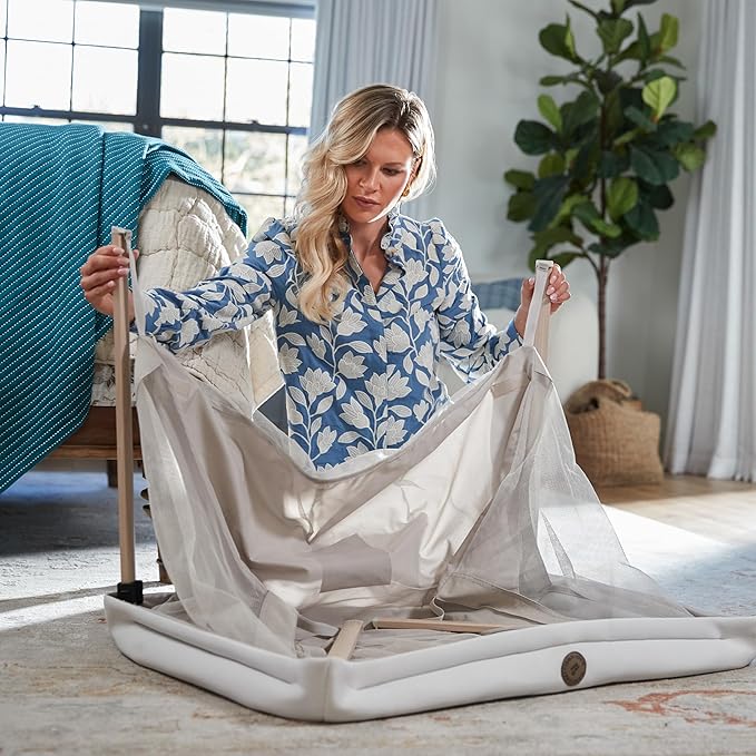 Maxi-Cosi Calao Travel Playard, Infant Bassinet, Toddler Playpen, Portable, Lightweight, Foldable, Easy Setup, with Carry Bag, Breathable Mesh, Classic Oat