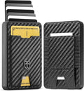 TRAVANDO Swype Slim Wallet for Men Metal RFID Blocking Mens Wallet Card Case (Carbon)